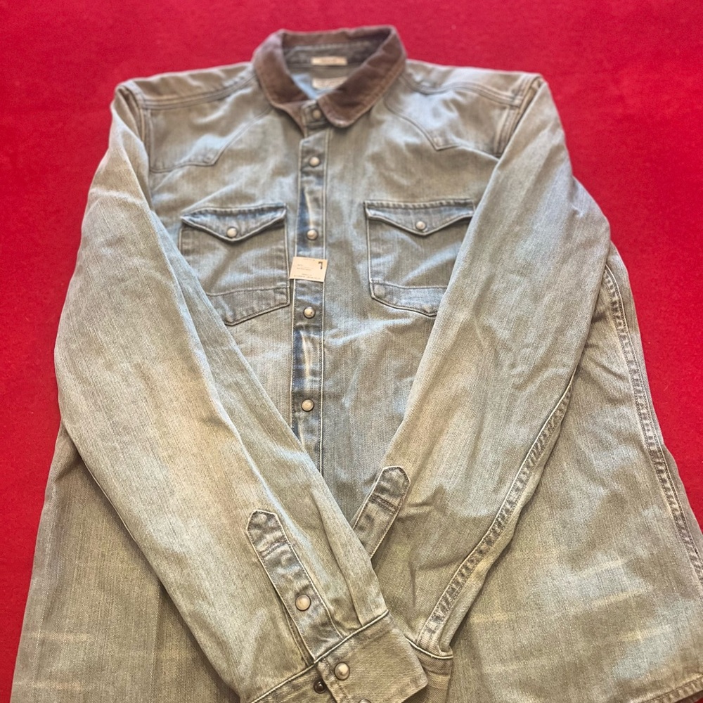 All Saints Light Denim Shirt